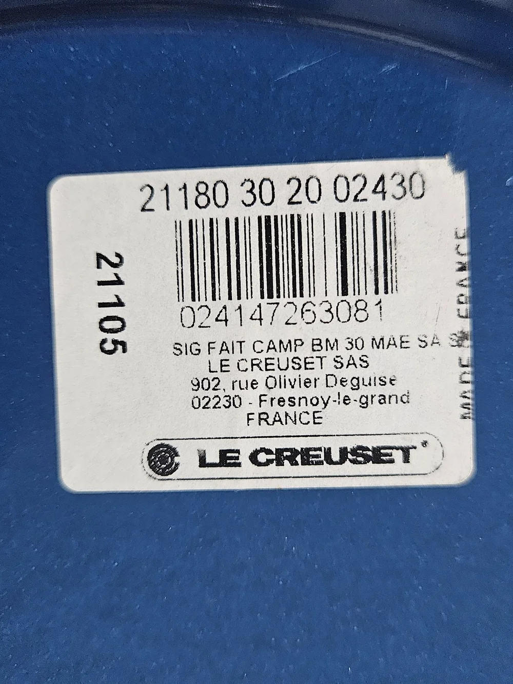 3.5qt Le Creuset Marseille Enameled Cast Iron Braiser